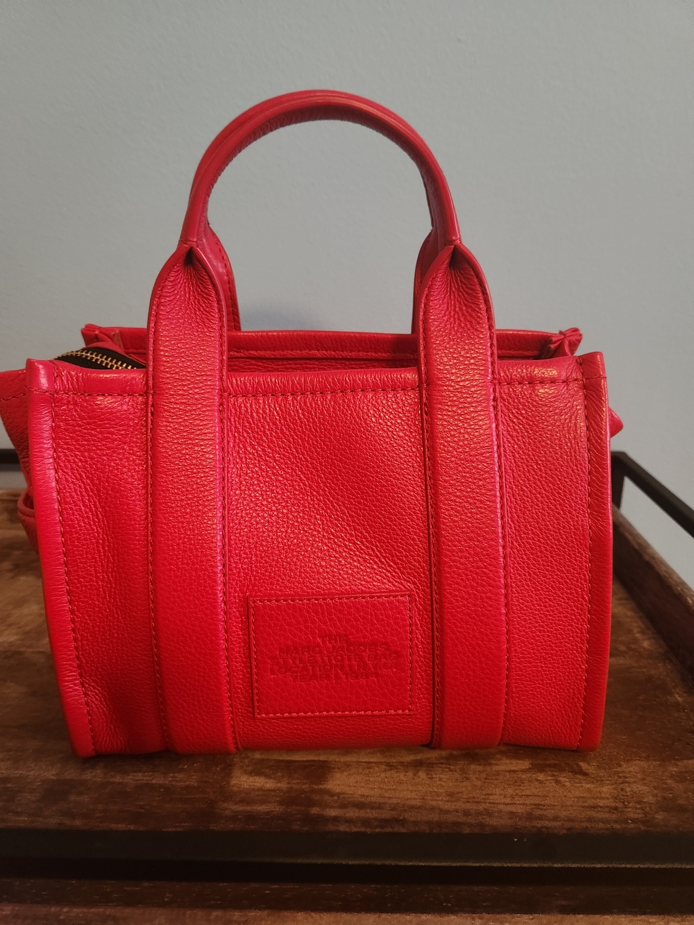 Marc Jacobs Red The Tote Bag - Leather Satchel In Sought After Red - Picture 3 of 7